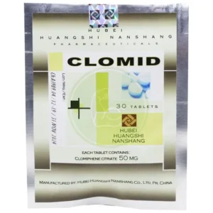 CLOMID – Clomiphene – 30 x 50mg – Hubei Tabs